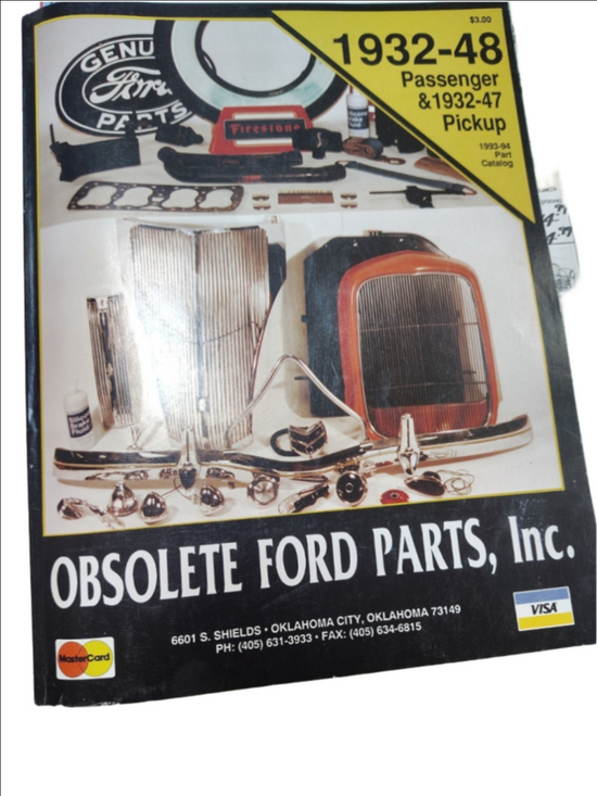 Ford Other - Vintage 1932-1948 Passenger & Pickup & Part Catalog Obsolete Ford Parts Inc Plus